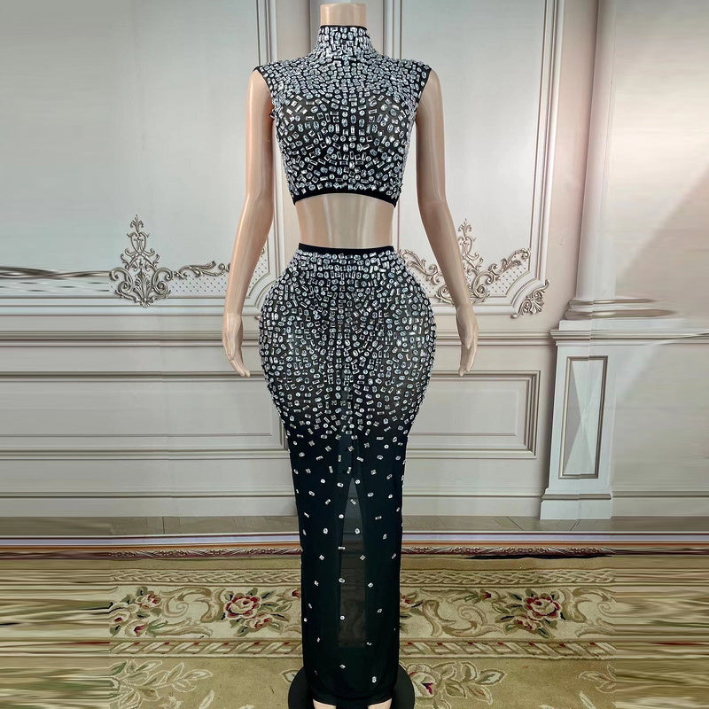 High Risk + High Collar Crystal Two Piece Set